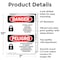 Signmission Lockout Tagout Setup Maintenance Bilingual Danger Sign, Aluminum, 7in W x 10in L, 2PK OS-2PACK-DS-A-710-VS-1428 - alternate 4